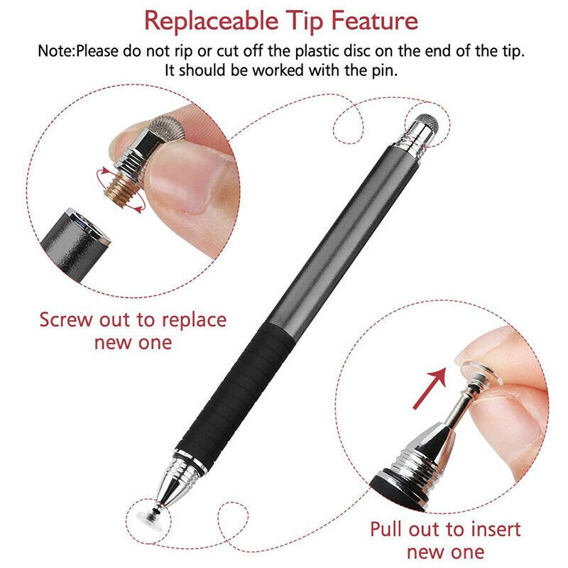 5pcs capacitive pen 6.0 conductive cloth tip touch conductive pen  Tt