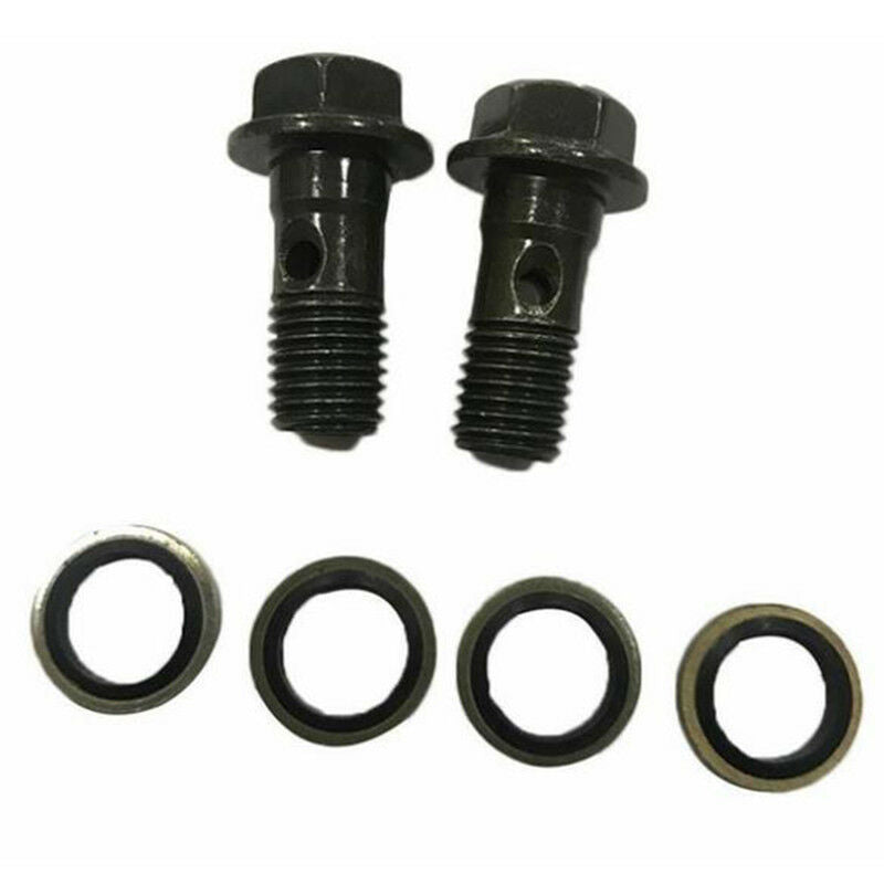 Motorcycle Double Banjo Bolt M10 *1.25Pitch Brake Dual Line Hose Dirt Pi.l8