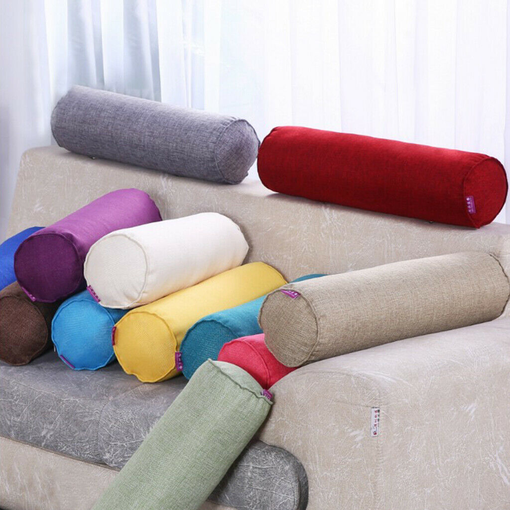 Orthopedic Neck Roll Pillow Round Cervical Support Spine Pillow Red