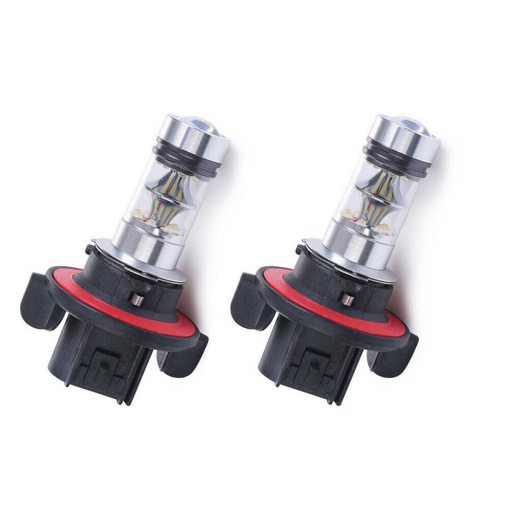 2x 100W LED Bulb Headlights For POLARIS Ranger RZR 570S 800S 900S 1000 XP Light