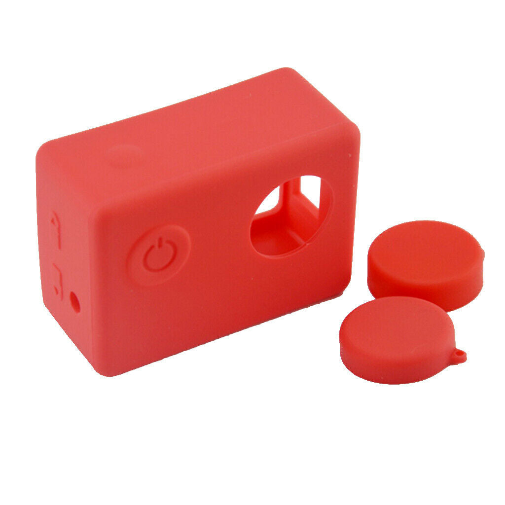 Soft Silicone Dust-proof Protective Case Skin for  SJ4000   Red