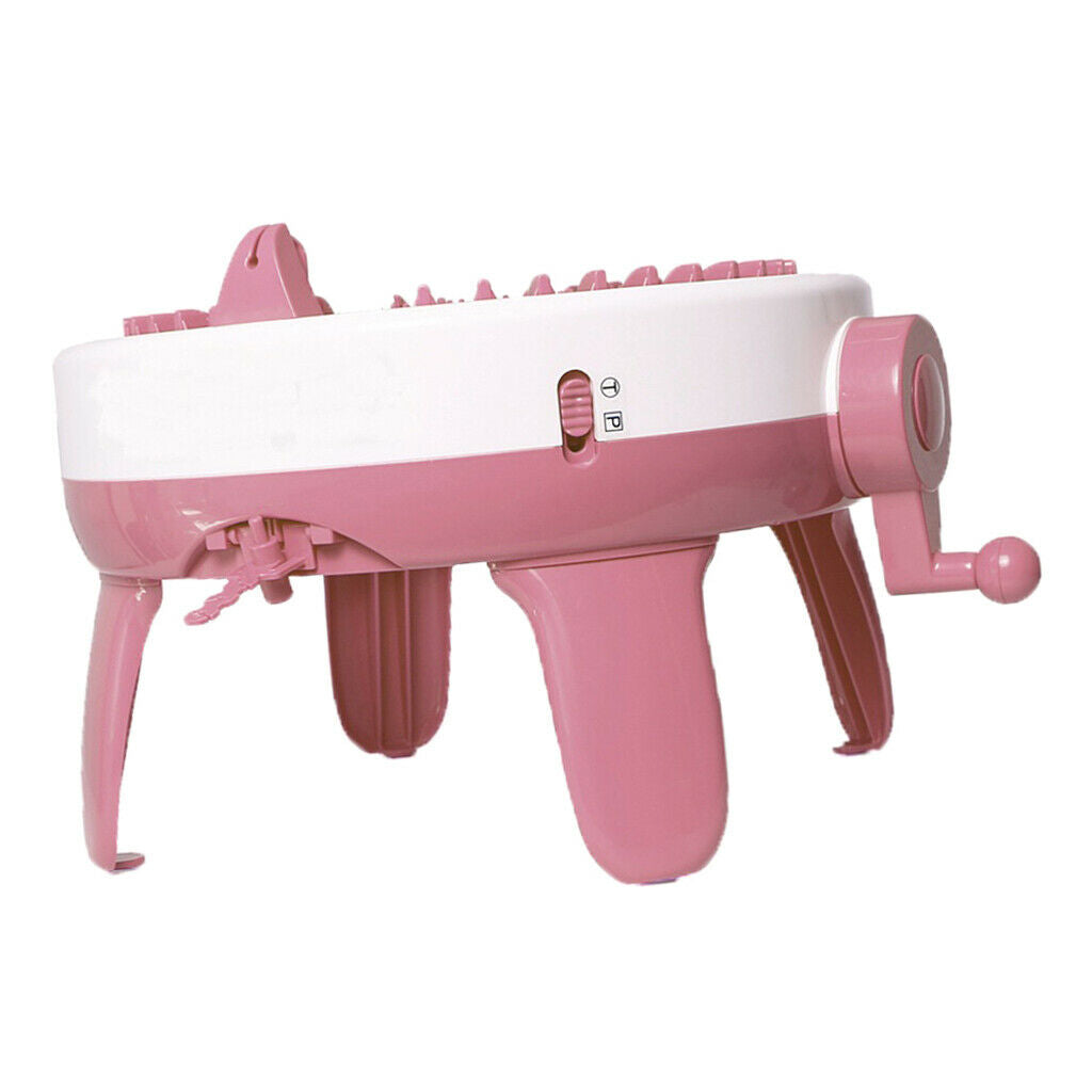 Kids Children Large Plastic Hand Rotating Loom Knitting Machine DIY Hat Toys