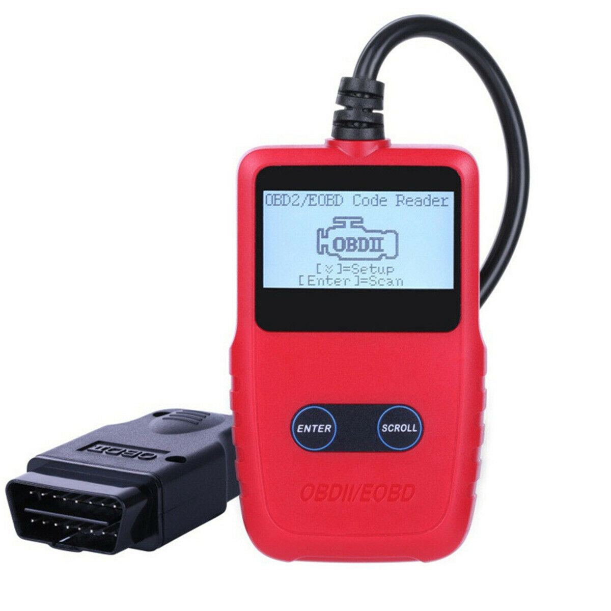 Portable OBDII/EOBD Code Reader Car Diagnostic Scanner with Dictionary