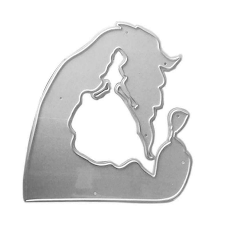 Bridal Rose Metal Cutting Die Stencil DIY Scrapbooking Album Paper Card Template