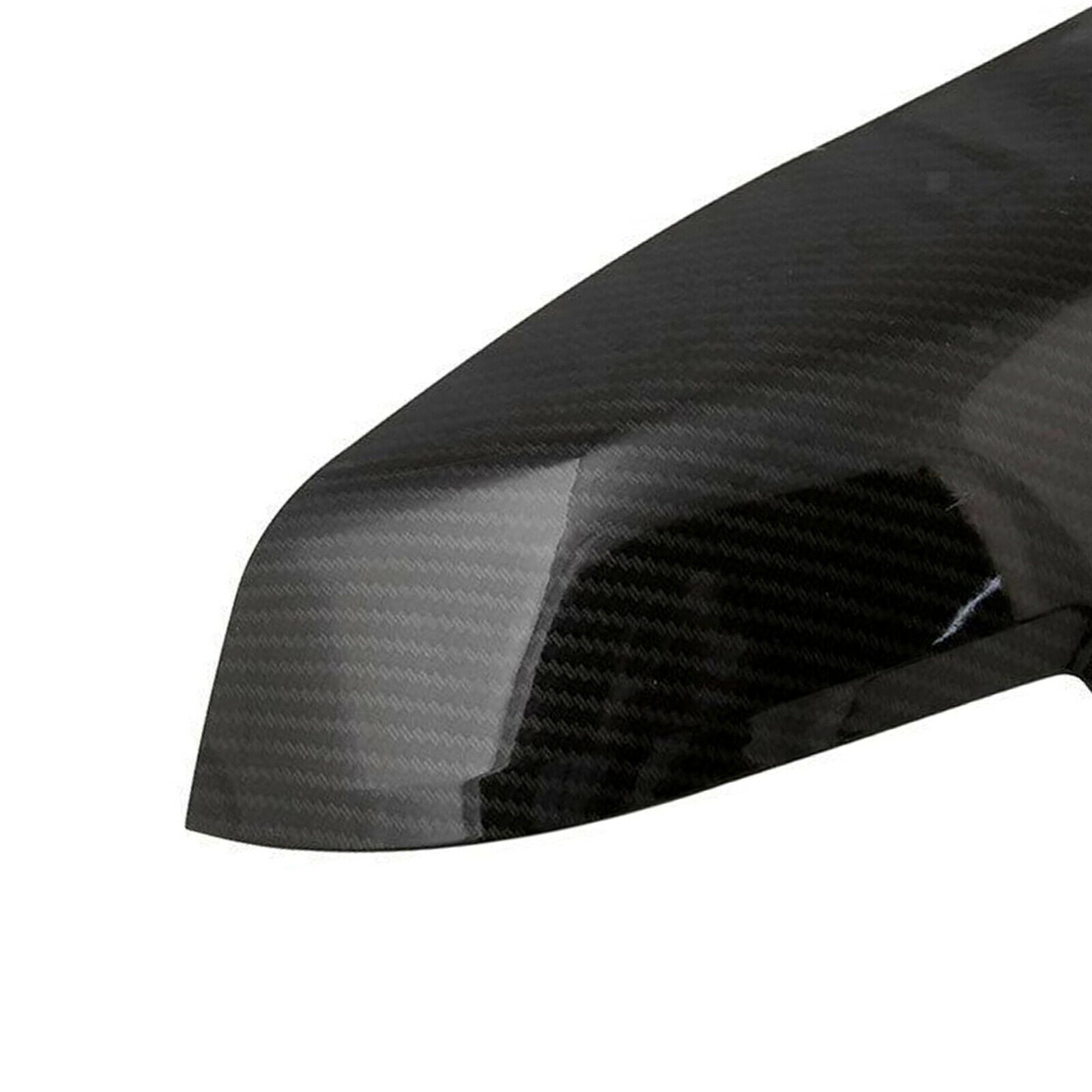 1 Pair Carbon Fiber Style Rear Mirror Cover Caps for BMW F20 F22 F30 F36 M3, ABS