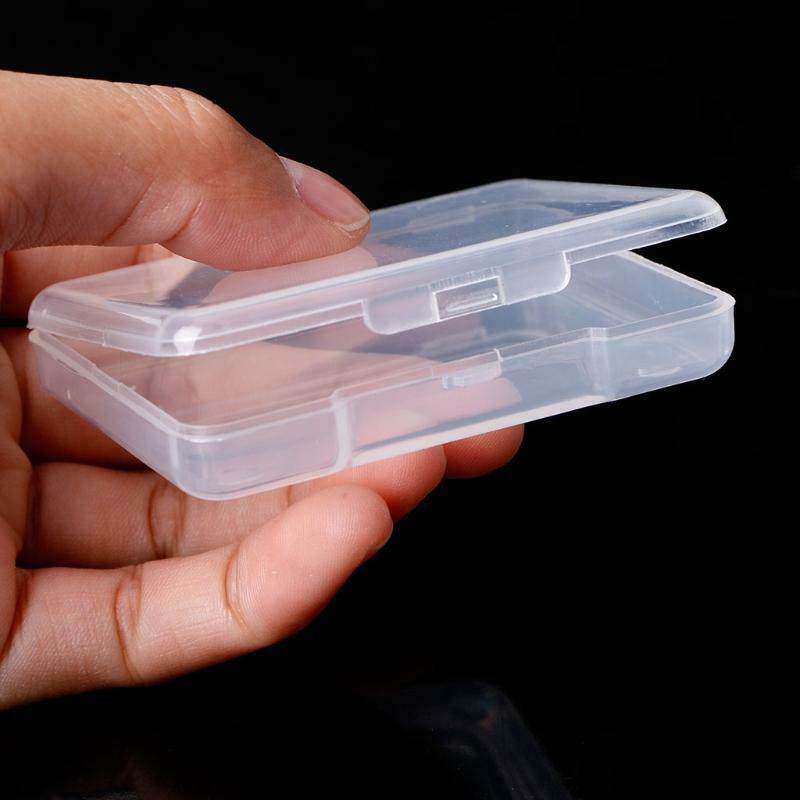 Rectangular Plastic Clear Transparent Storage Box Collection Container Organizer