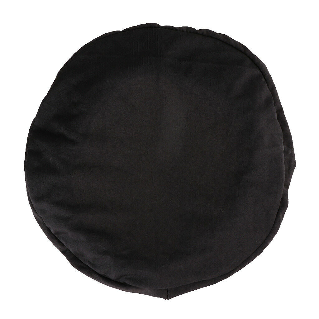 2x Elastic Bar Stool Covers Round Chair Seat Cover Cushion Slip Covers Black