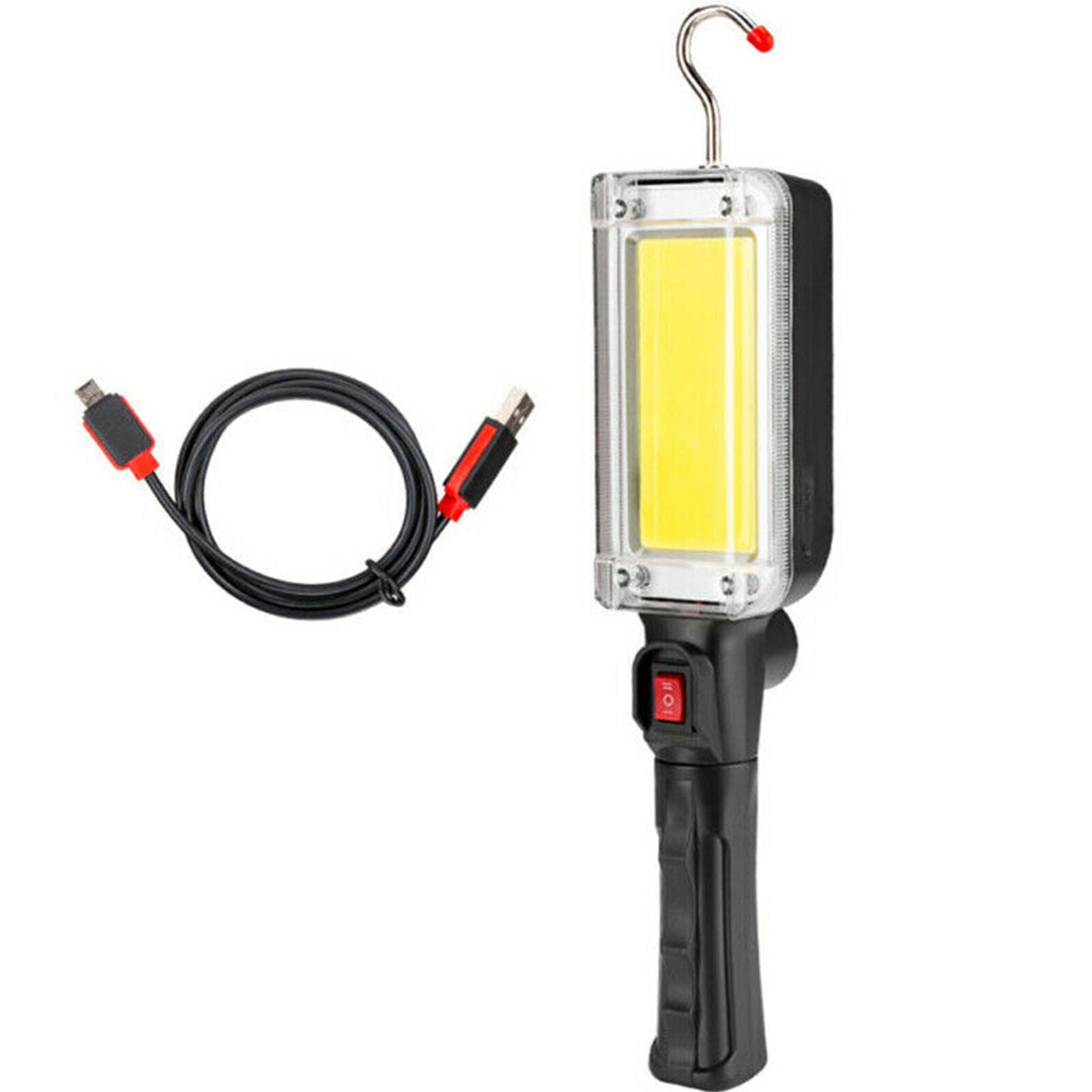 USB Rechargeable COB LED   Flashlight Work Light Magnetic Camping Lamp Torch
