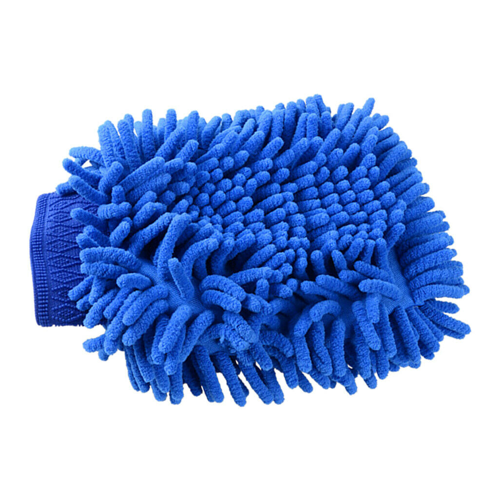 3Pcs Chenille Microfiber Car Cleaning Wash Mitt Rag Towel Cloth Duster