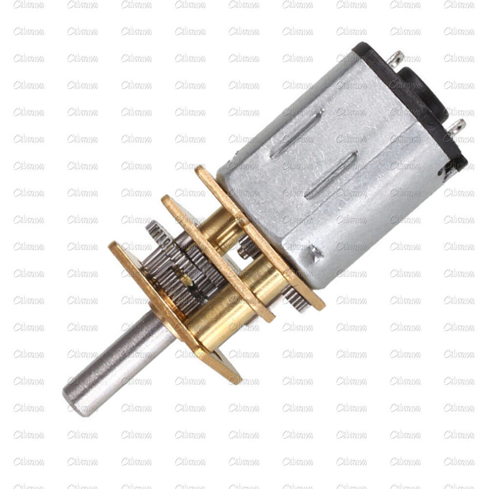 DC12V 300RPM Micro Speed Reduction Gear Motor With Metal Gearbox Wheel