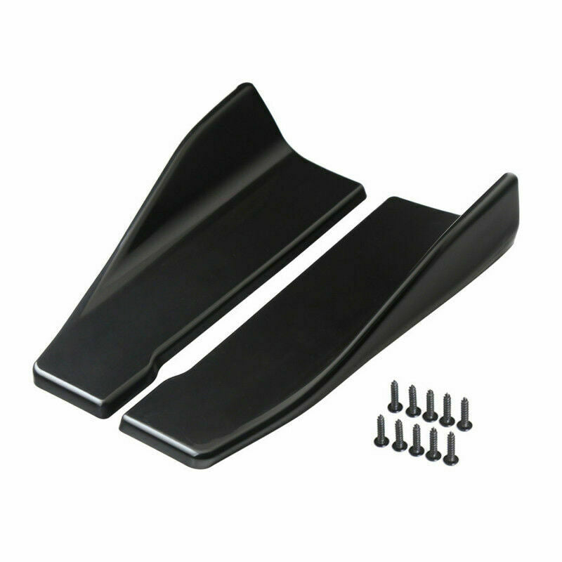 Universal Car Bumper Spoiler Rear Lip Side Skirt Rocker Wings 35cm  /13.78" ABS