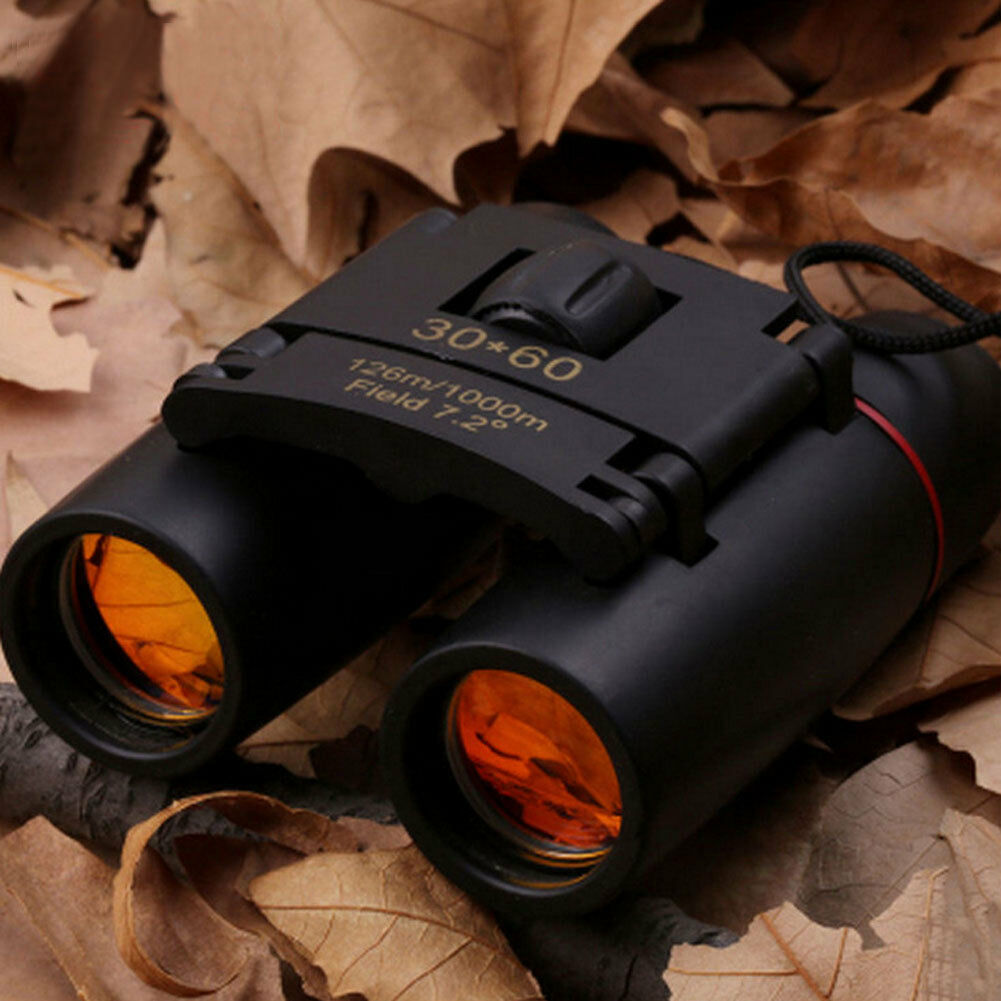 Day Vision Binoculars 30 x 60 Zoom Outdoor Travel Folding Telescope Bag