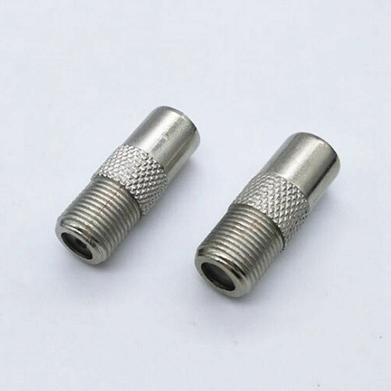 5X(F type screw connector Female to RF coax antenna male adapter G8A1)