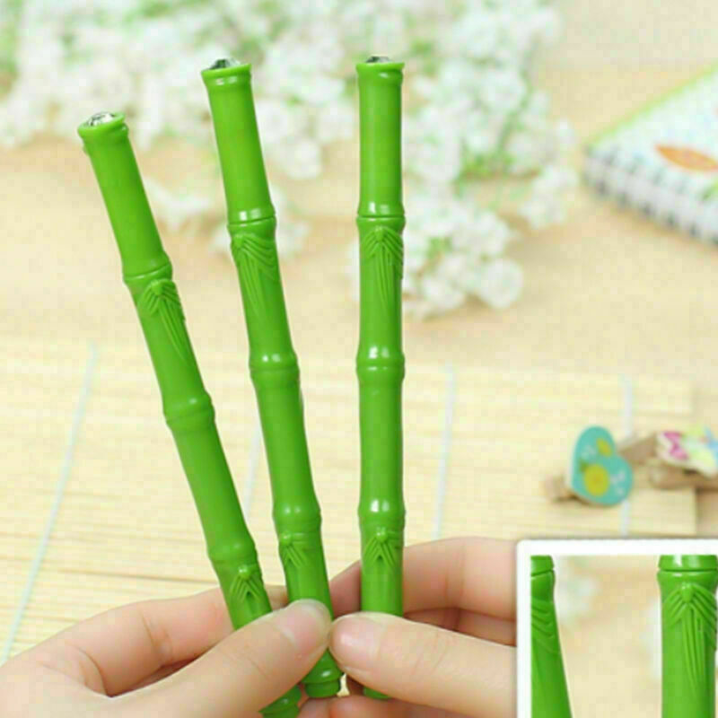 Vogue 2Pcs Bamboo Ballpoint Pen Office Accessories Pens Cute Student Pen School