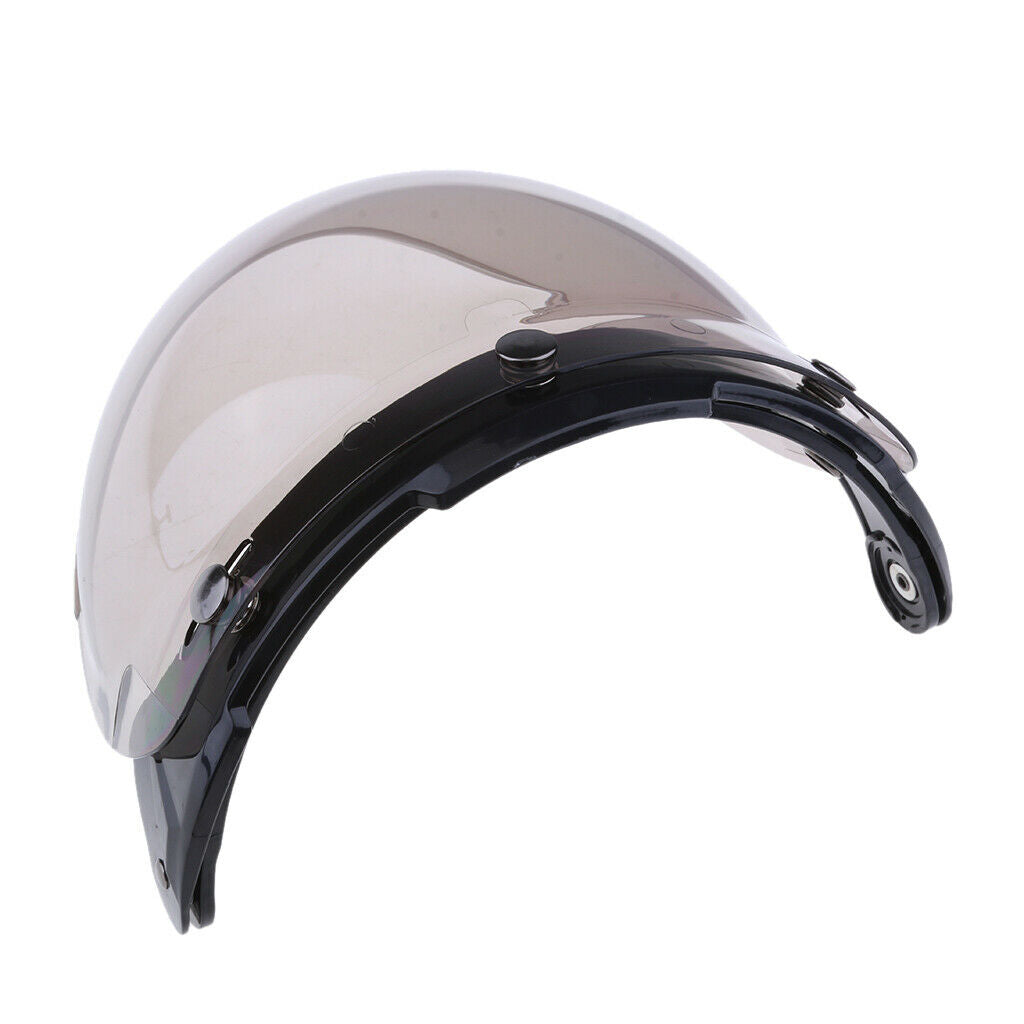 Universal Motorcycle 3-Snap Helmet Visor Shield Flip Up Down Lens Color#2
