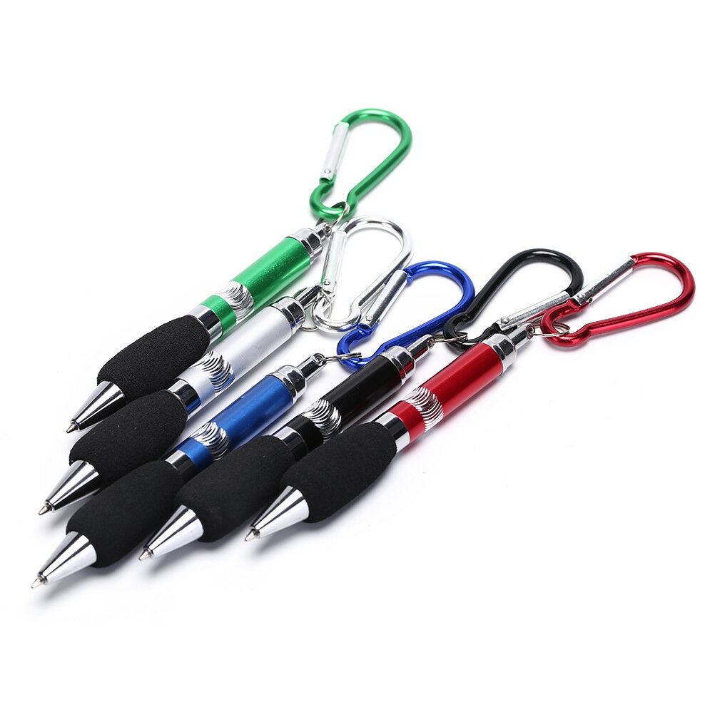 1pc 0.7mm golf pen recording Score with Carabiner length 16CM random col.l8