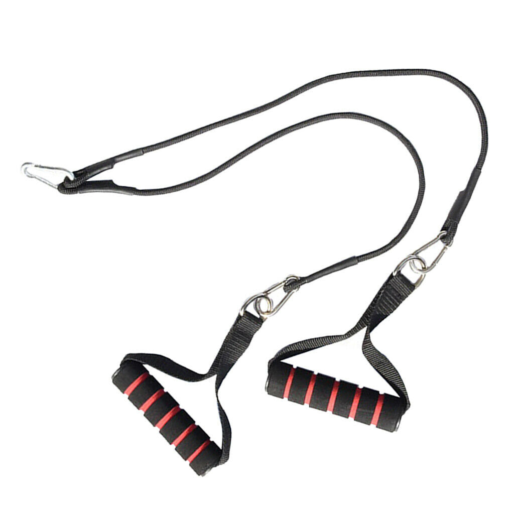Fitness Gym Pulley Cable Machine System Pull Down Fitting Handle Foam Strap Rope