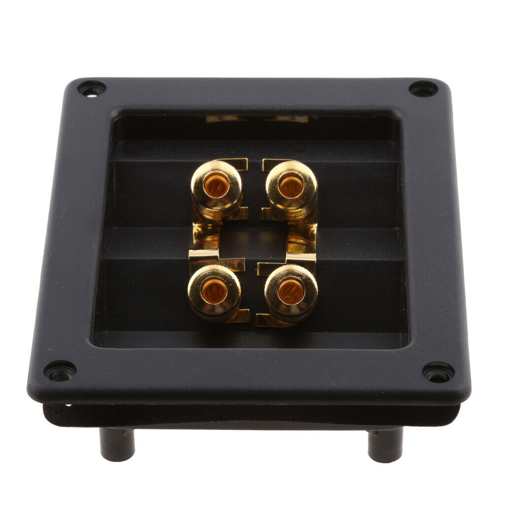 DIY 4-Way Home Car Speaker Stereo Screw Cup Connectors Subwoofer Plugs Jack