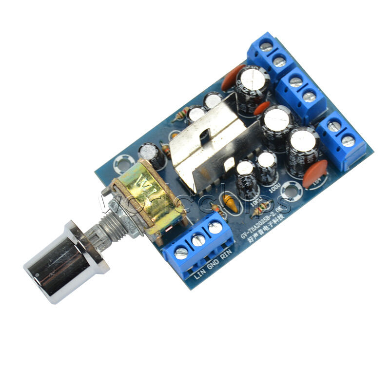 12V TEA2025B 2.0 Stereo Dual Channel 3W+3W Audio Amplifier Board AMP CAR