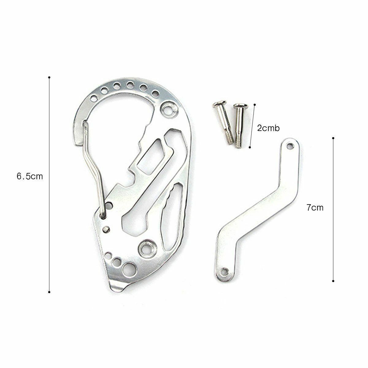 Keychains For Men Multi Function Keychain Screwdriver Wrench Carabiner EDC
