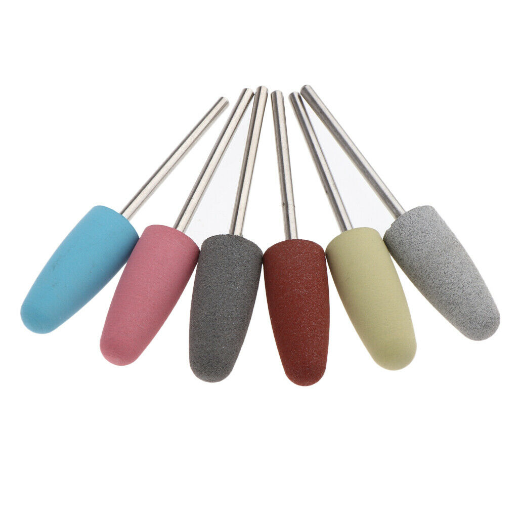 6Pcs Professional Manicure Pedicure Nail Drill Bits for Electric Files JG-10