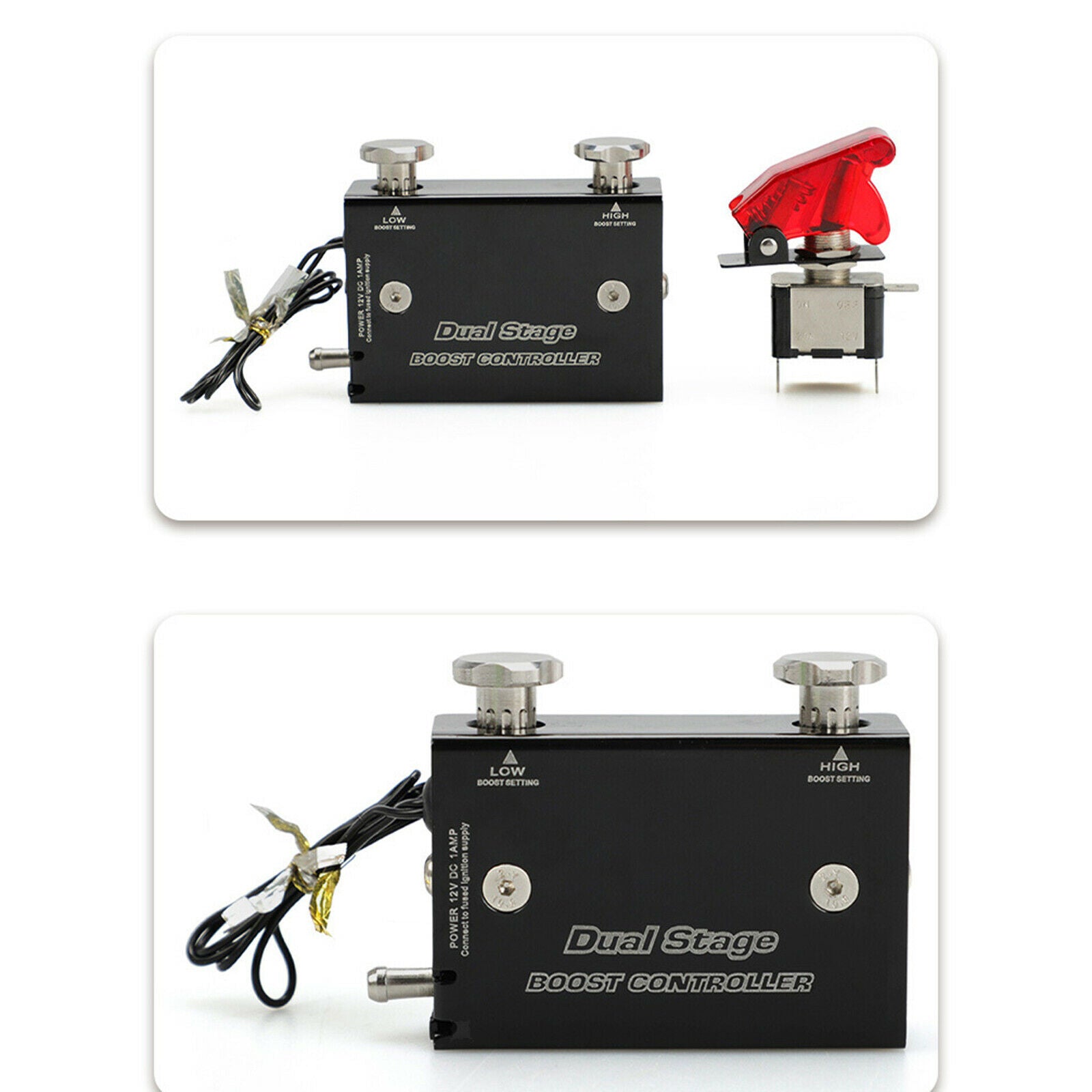 Vehicle Dual Stage Electronic Turbocharger Psi /w Switch Universal Durable
