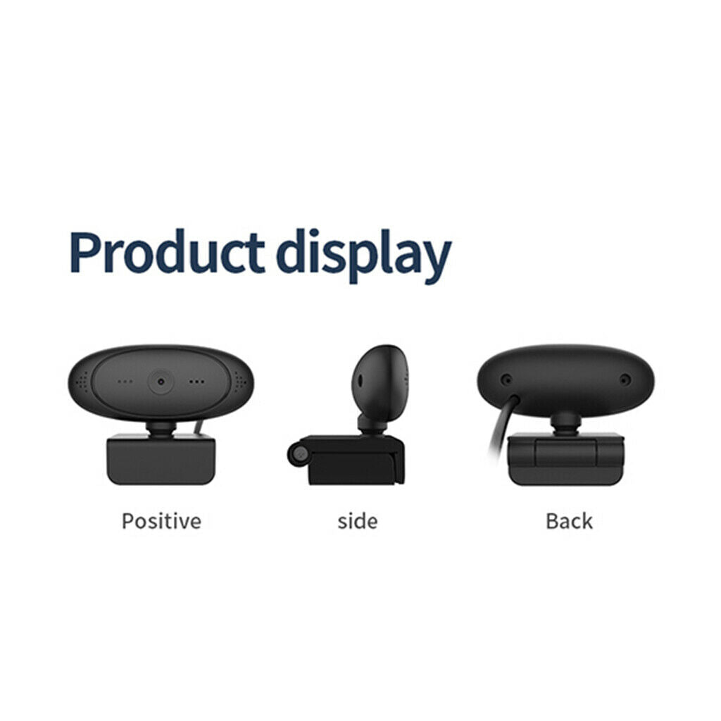 1080P HD Desktop USB Webcam With Microphone Auto Focus For Online Teaching