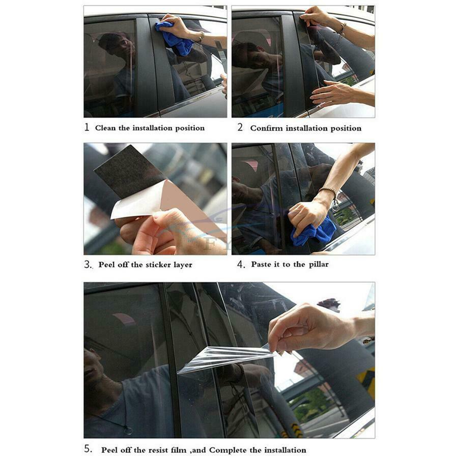 6Pieces Vehicle Stylish Left And Right Window Cover Trim For Kia Forte 2019-2021