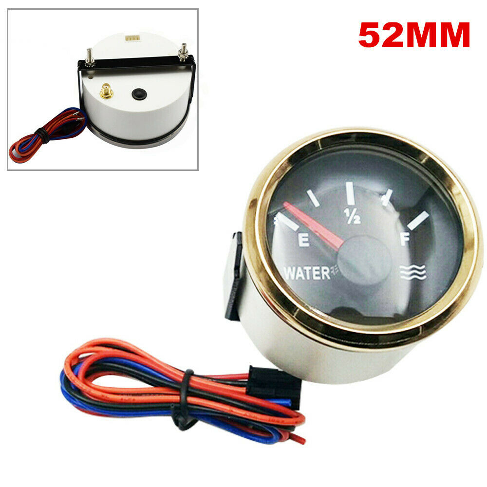 52MM Dia Water Tank Water Level Gauge Meter 240-33 for Marine Boat RV Car Trucks