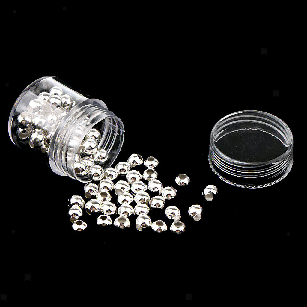 15 Bottles Bulk Size 2mm-5mm Rondelle Loose Spacer Beads DIY Findings Making
