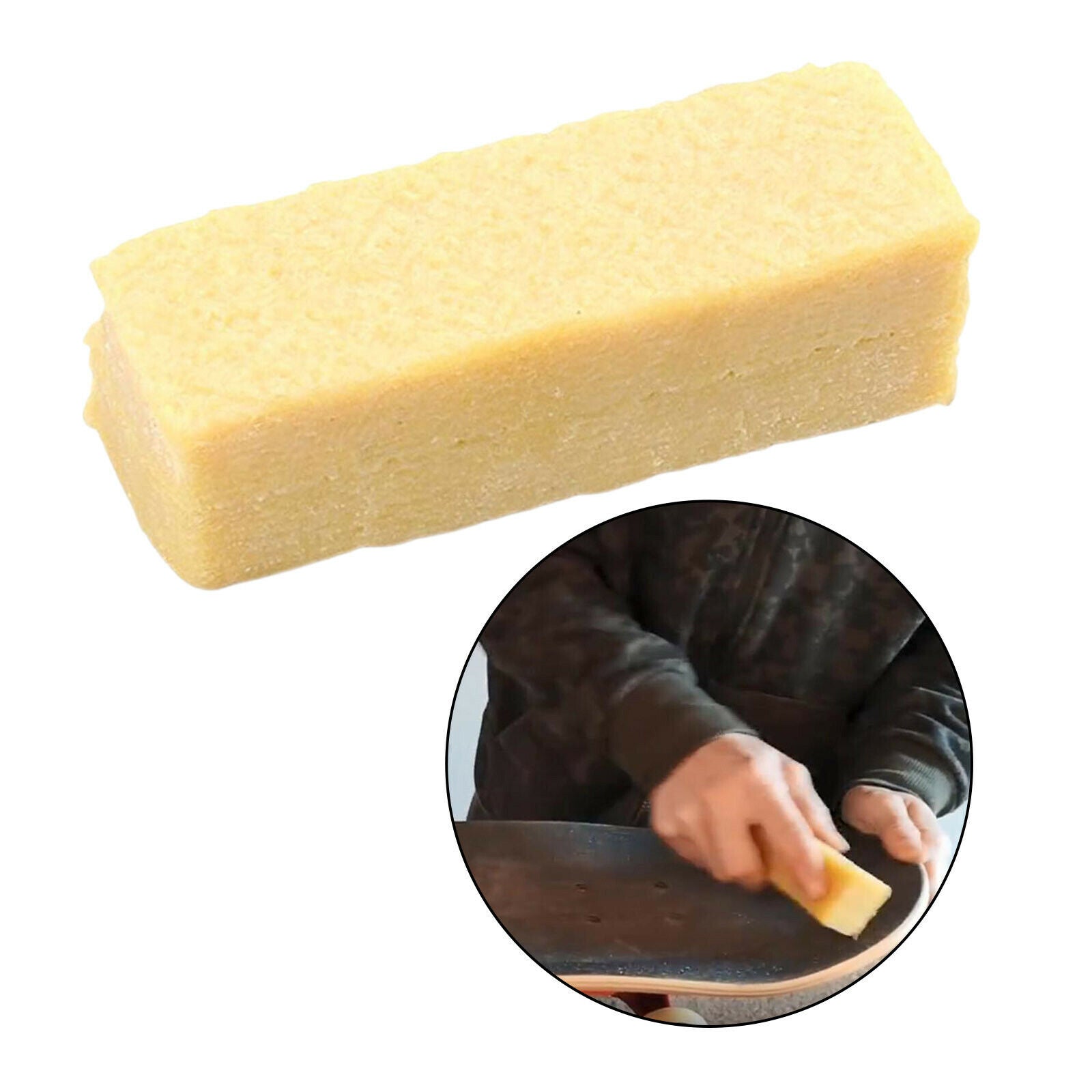 Natural Rubber Skateboard Eraser 8x4cm Remover Sanding Belt Wipe Cleaner