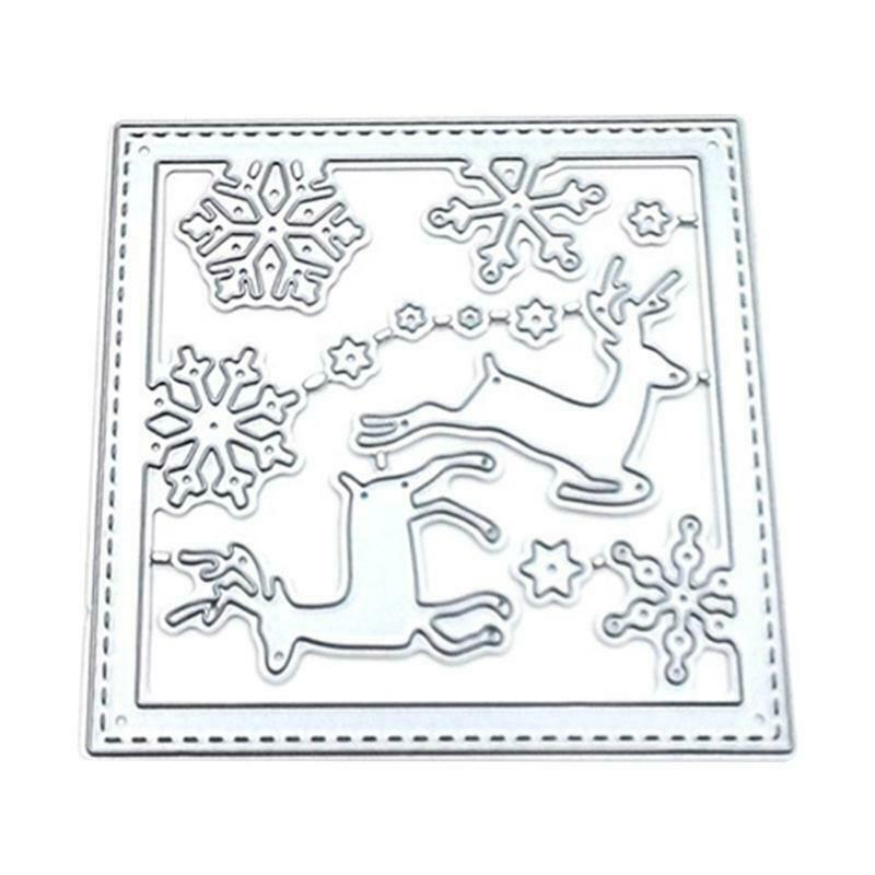 Snowflake Elk Box Carbon Steel Cutting Dies DIY Scrapbooking Photo Album Making