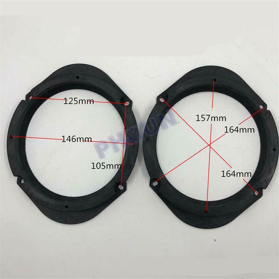 2x Car Speaker Spacers 5x7" to 6.5 Inch For Mazda M3 M5 M6 M8 Ford Universal
