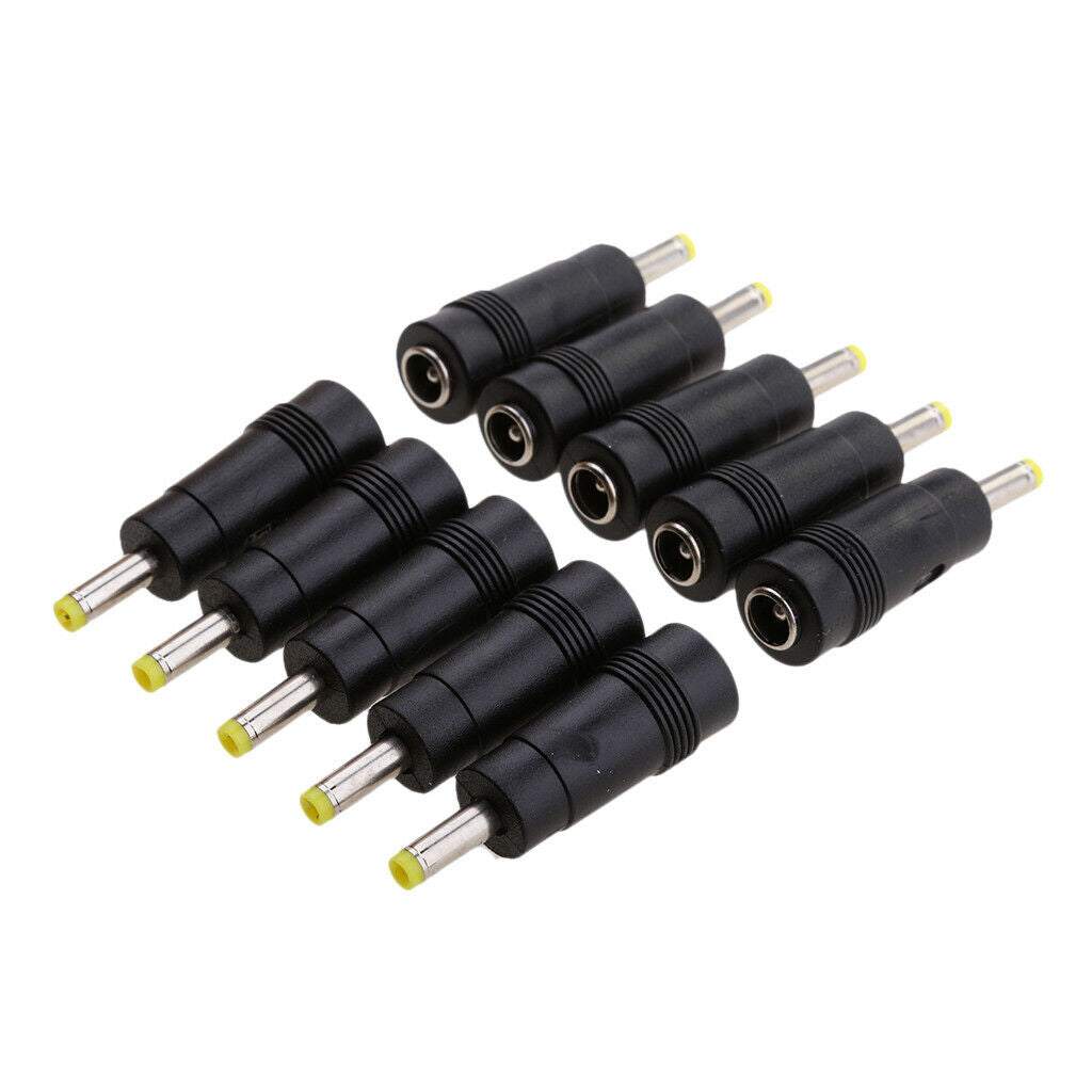 10x DC Power 4.0x1.7mm Male Plug to 5.5x2.1mm Female   Adapter Connector Kit