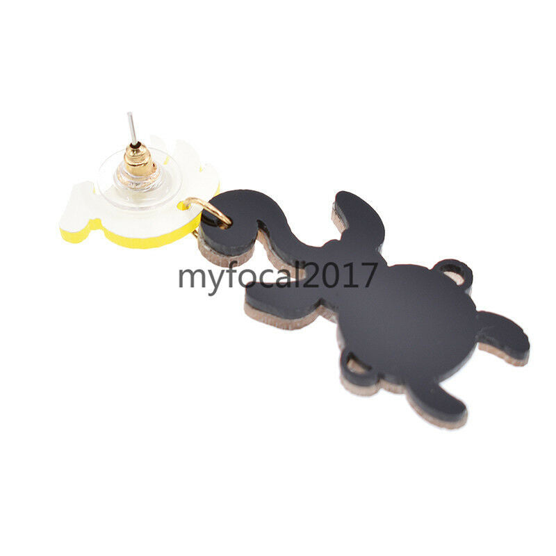 Banana Monkey Pendant Earring Studs Cute Dangle Jewelry Women Gifts Fashion Hot