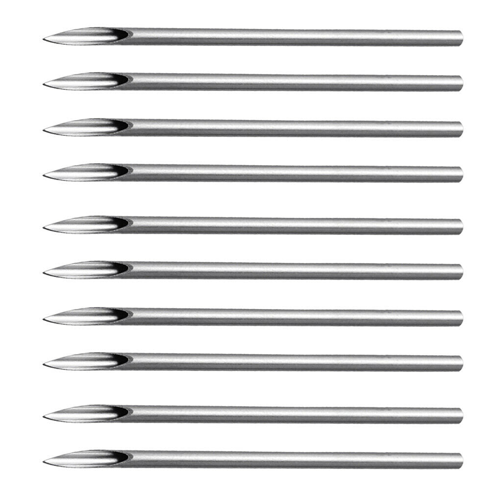 10pcs 14G Stainless Steel Piercing Body Needle For Lip Ear Navel Tattoo Skin