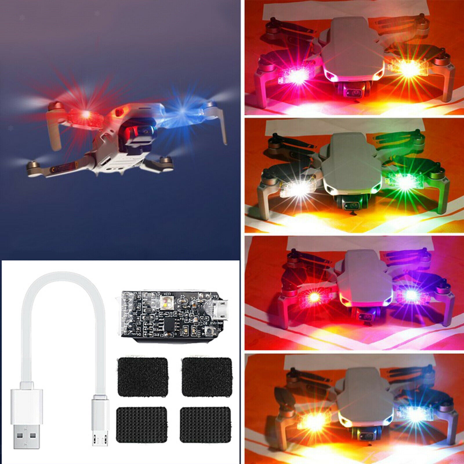 LED Strobe Lamp Night Navigation Light for DJI Mavic Air 2 Drone DIY Parts