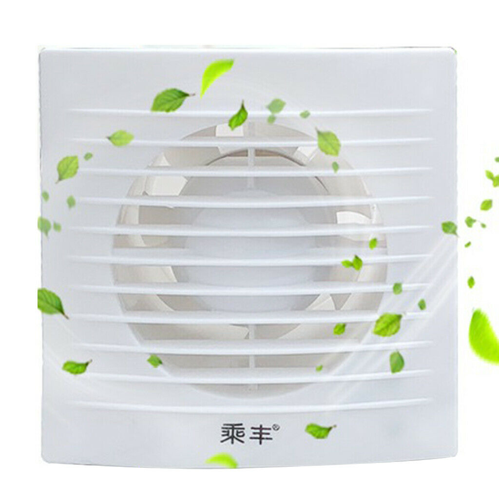 Kitchen Toilet Exhaust Fan Window Air Ventilation Blower Booster White 4inch