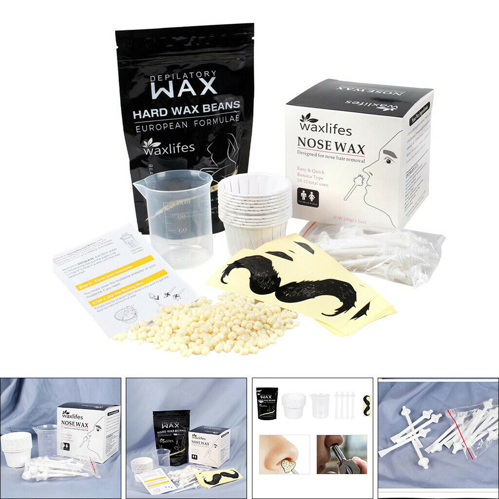 Painless Professional Effective Nose Wax Kit for Men Eyebrows Lips Nose