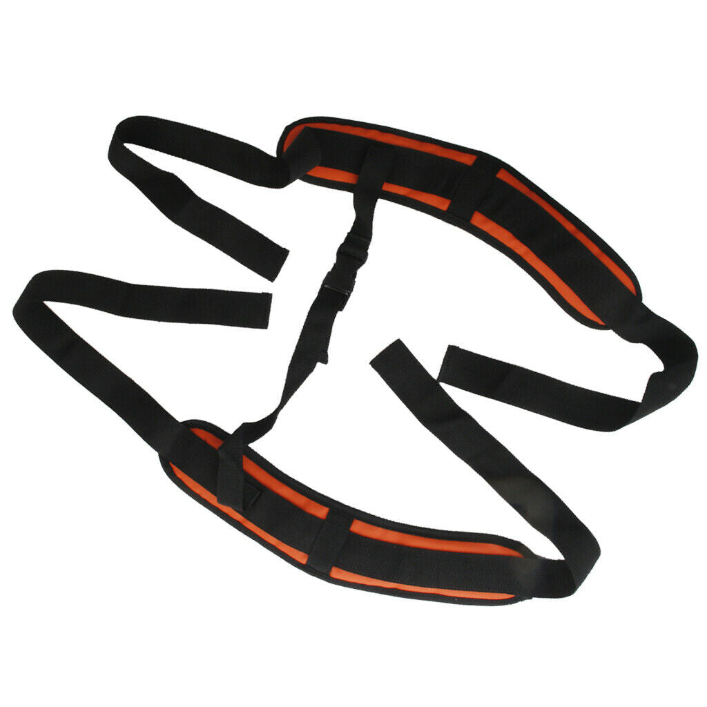 2X Waterproof PVC Padded Backpack Rucksack Shoulder Strap & Chest Webbing Belt