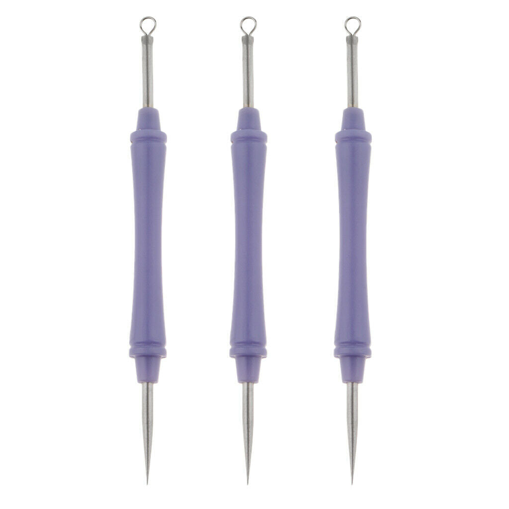 3Pcs Stainless Acne Blackhead Removal  Tool Dual Head W/