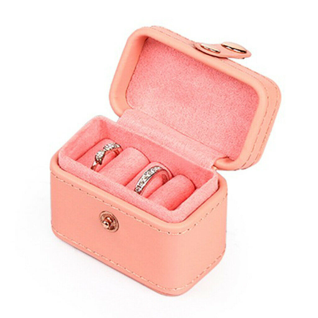 Jewelry Box Display Case Organizer Earrings Studs Travel Pink Gift Box