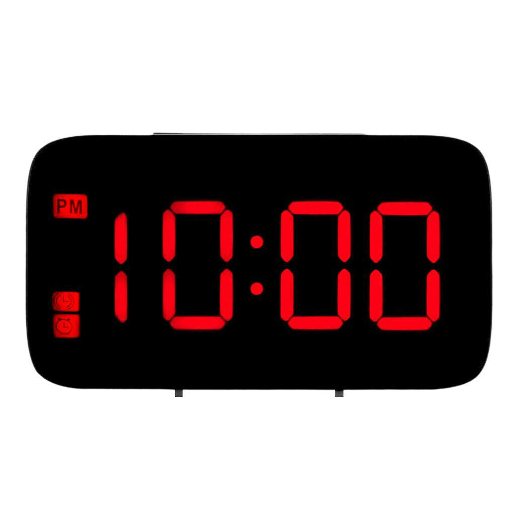 2pcs Projection Alarm Clock Voice Control Portable Clock with Snooze Alarm