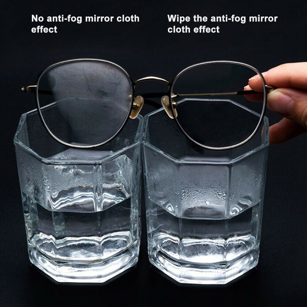 10Pcs Antifog Eyeglasses Wipe Cloth Anti Foggy Cloth For Glasses Window Glass