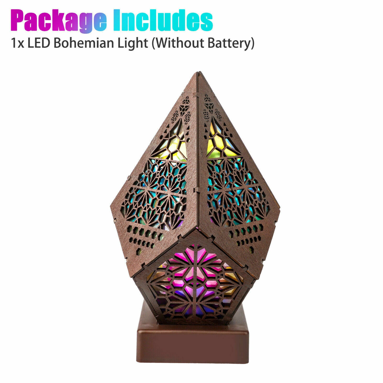 Bohemian Colorful Table Bedside Polar Star Starry Sky Floor Projection LED Lamp