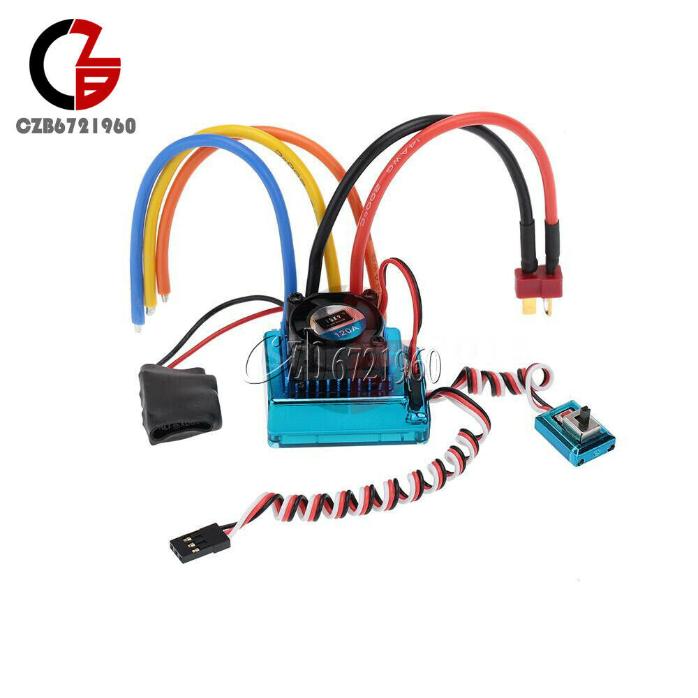 120A V3.0 Sensored Brushless Speed Controller ESC for 1/8 1/10 1/12 Car Crawler