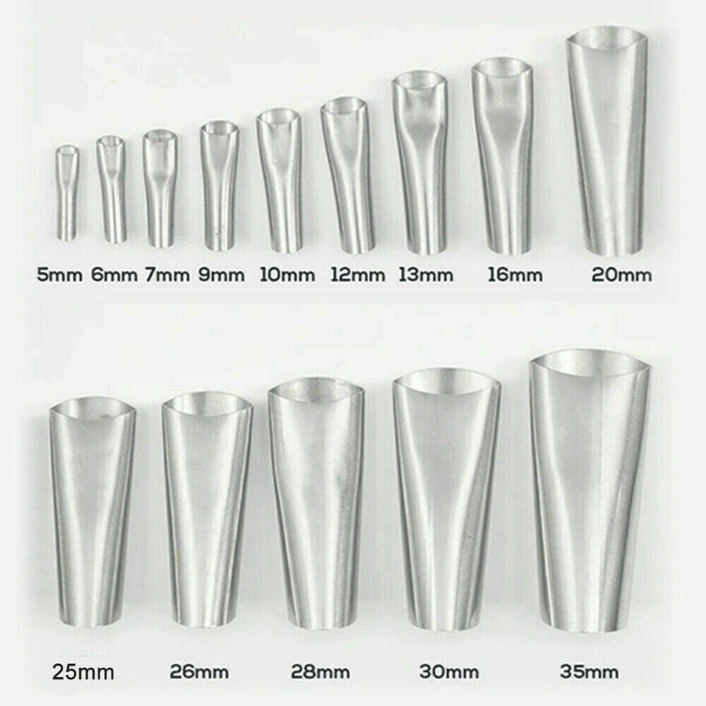 14pc Stainless Steel Caulking Nozzle Glue Kit Tool Accessories Reusable