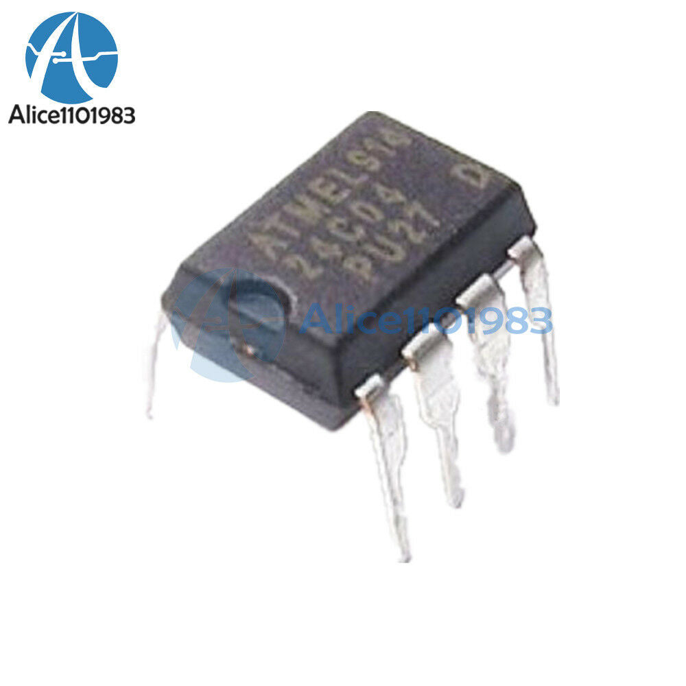 10PCS IC AT24C04 AT24C04N AT24C04N DIP-8 EEPROM 4KBIT 400KHZ