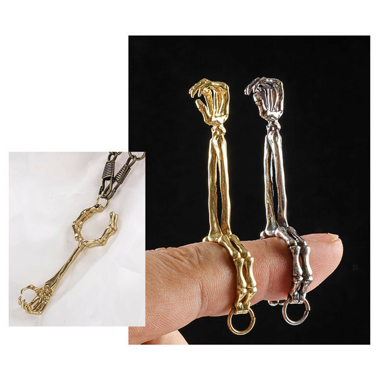 Pure Brass Smoking Holder Ring Cigarette Stand Clip Free Hands Smoking Accessory