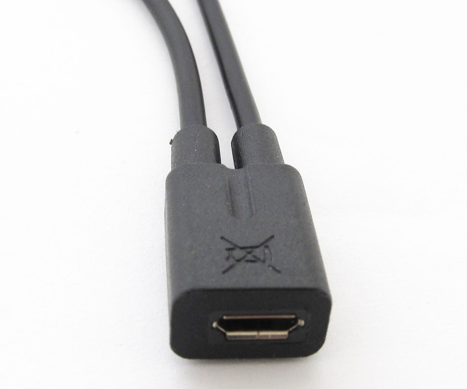 1pc Micro 5pin USB Female To 2 x Male Dual Micro Male Adapter Convert Cable